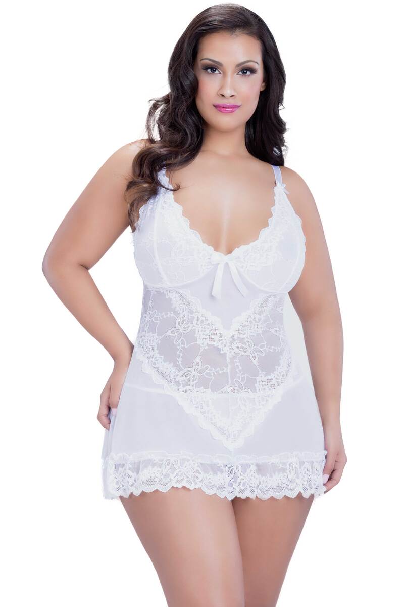 Valentine Plus Size Babydoll