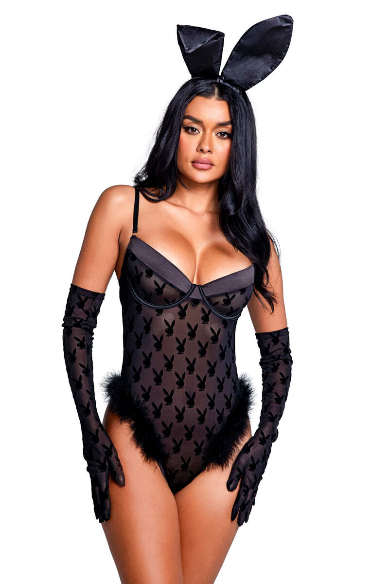Playboy Bunny Noir Teddy