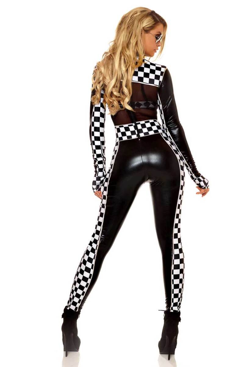 Women's Finish Line Car Racer Costume Women's Finish Line Car Racer Costume