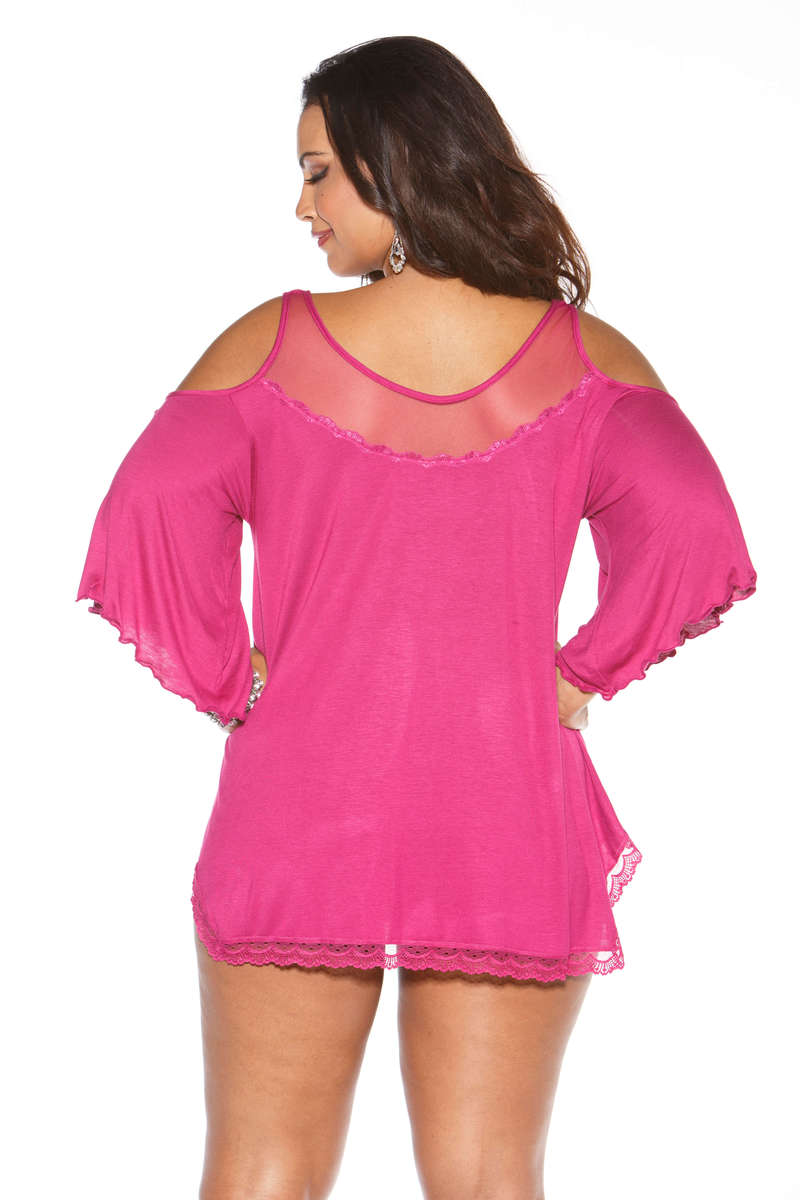 Plus Size Jersey Knit Sleepshirt