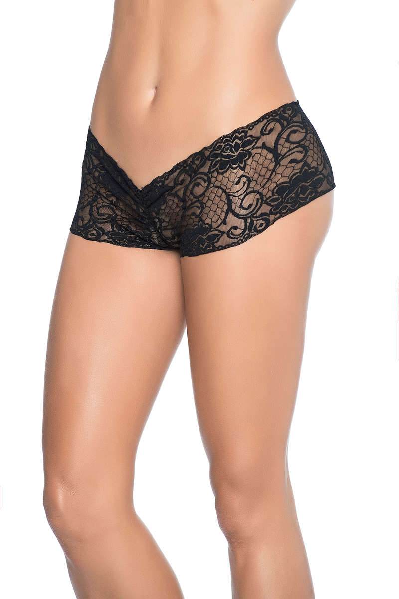 Crotchless Peek-a-Boo Boyshort