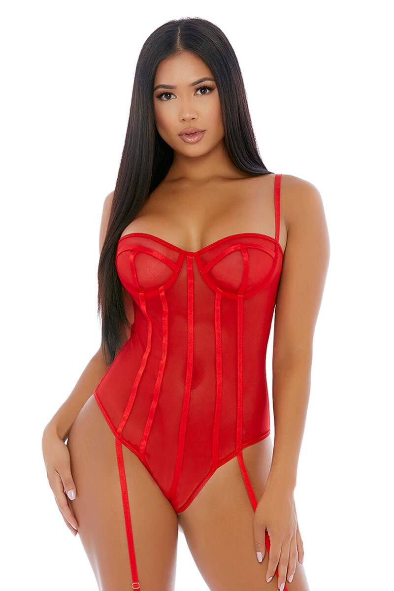 Sheer Me Up Mesh Teddy