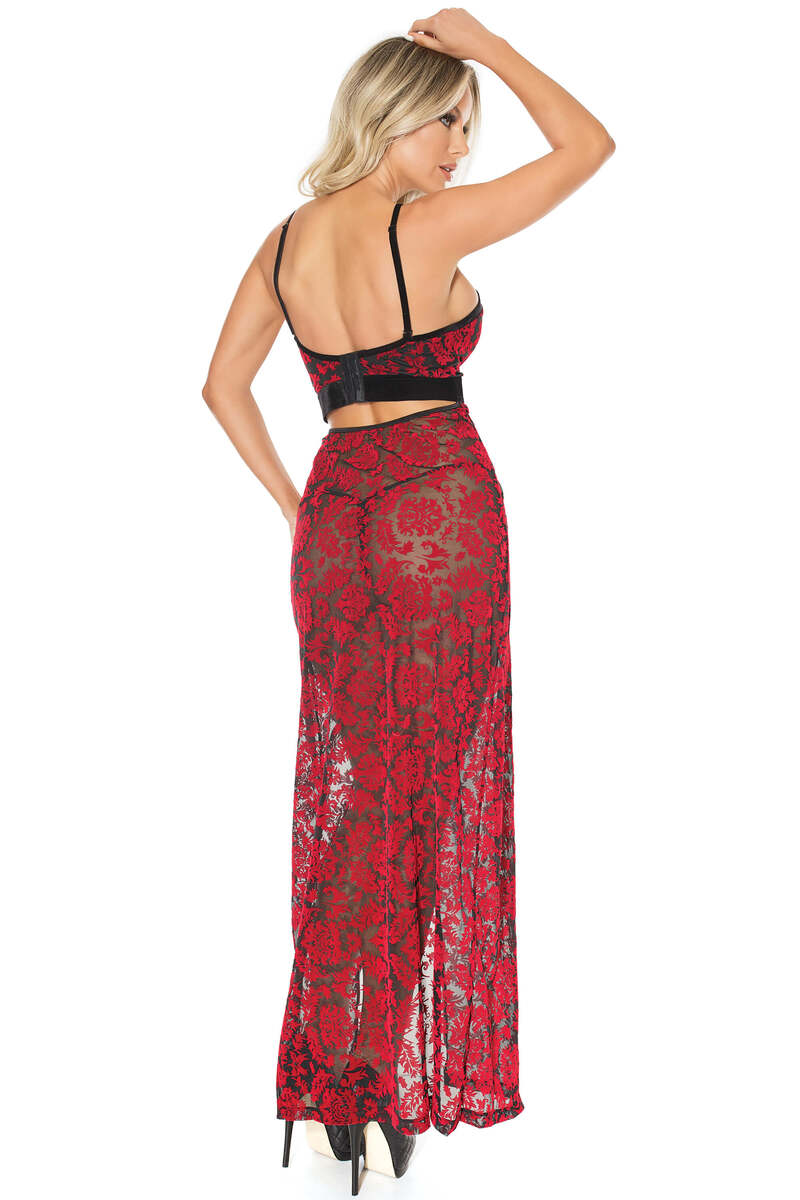 Damask Halter Gown Damask Halter Gown