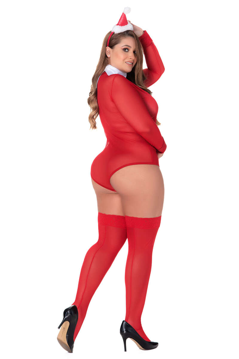 Plus Size Mischievous Elf Lingerie Costume