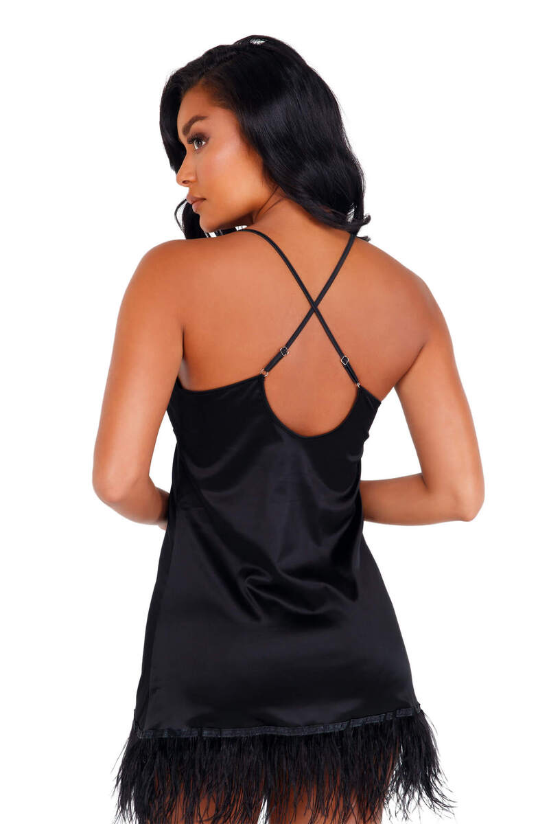 Frilly Fun Soft Satin Chemise