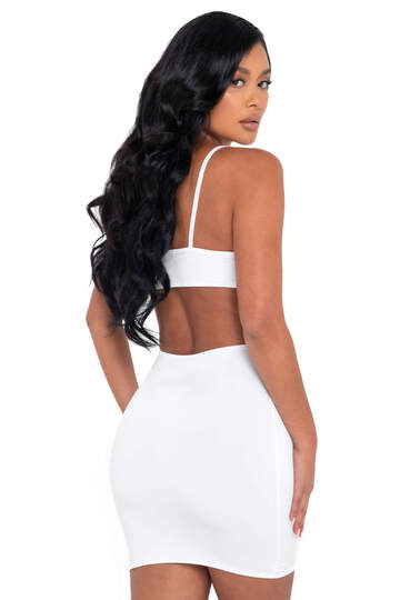 Cutout Sculpted Mini Dress
