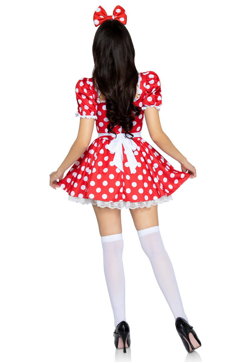 Polka Dot Dress With Headband Costume Polka Dot Dress With Headband Costume