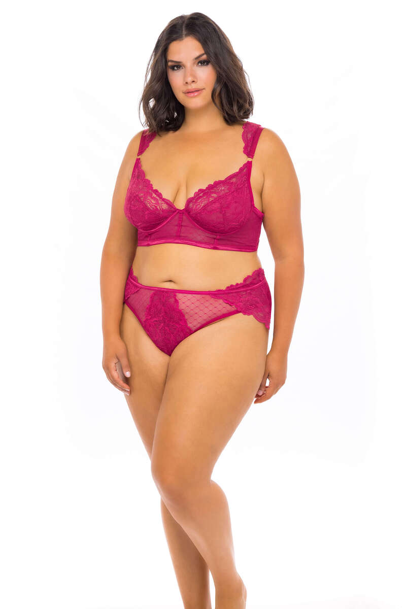 Plus Size Harper Underwire Bra & High Waist Panty Set