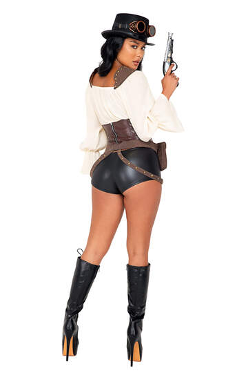 Industrial Vixen Steampunk Costume Back