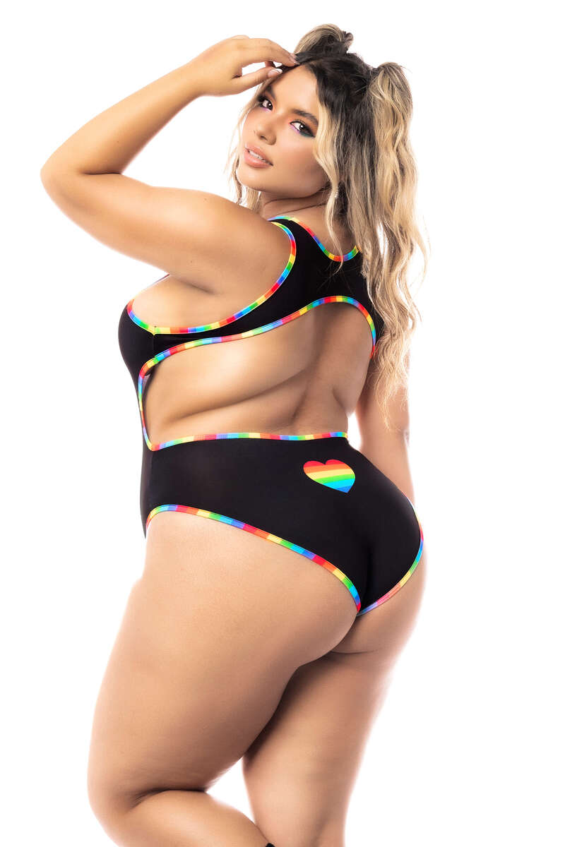 Plus Size Love Wins Bodysuit