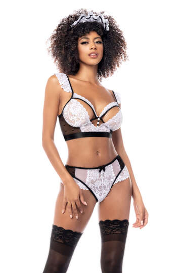 Flirtatious French Maid Lingerie Costume