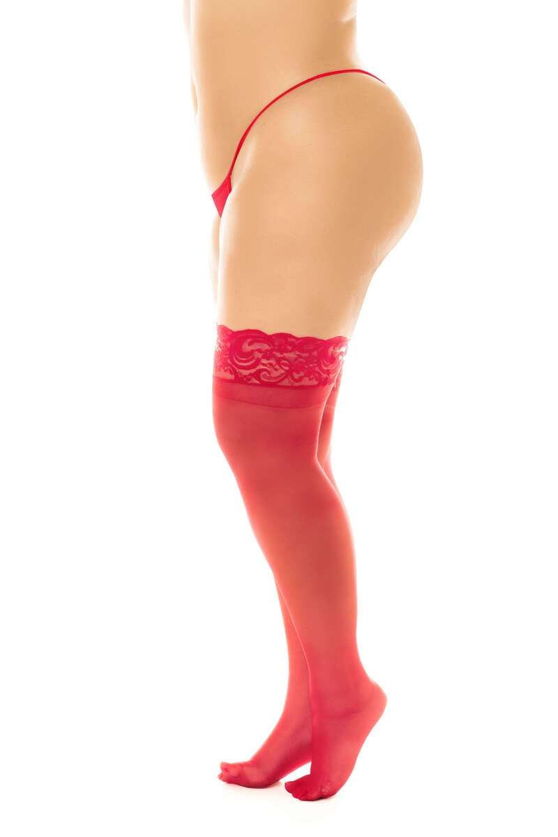 Mapalé Plus Size Stay Up Sheer Thigh High Mapalé Plus Size Stay Up Sheer Thigh High