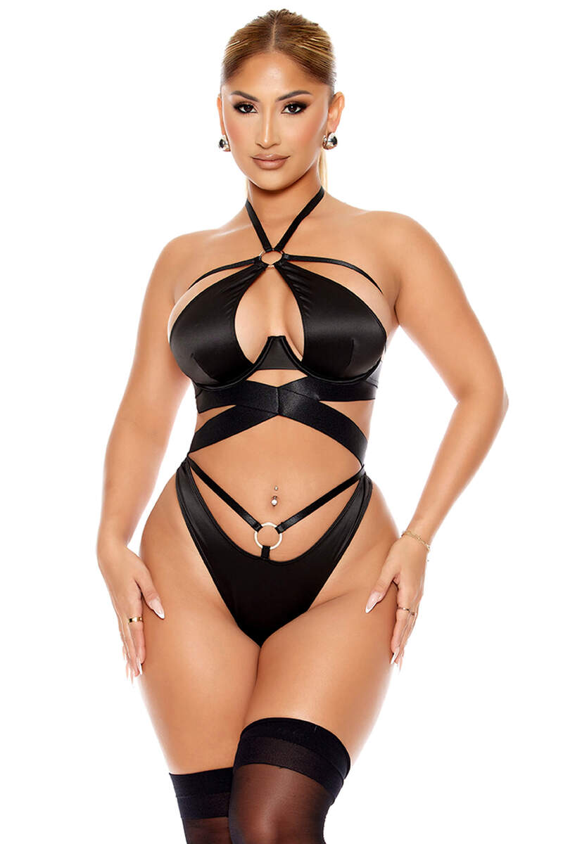Soft Life Satin Criss Cross Teddy
