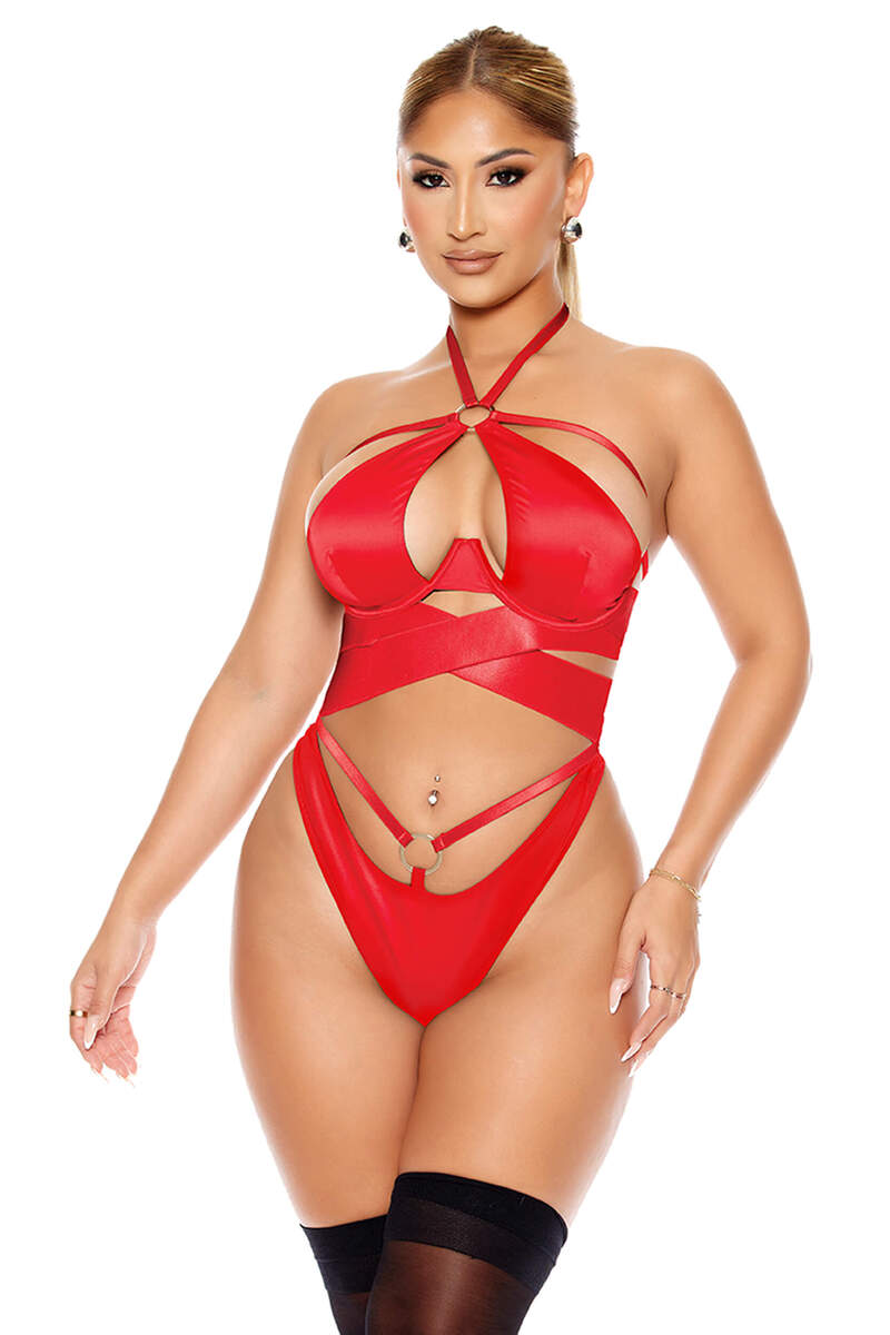 Soft Life Satin Criss Cross Teddy