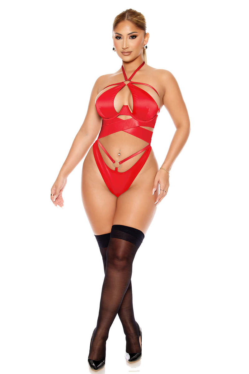 Soft Life Satin Criss Cross Teddy