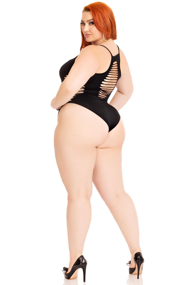 Plus Size Reckless Behavior Thong Bodysuit