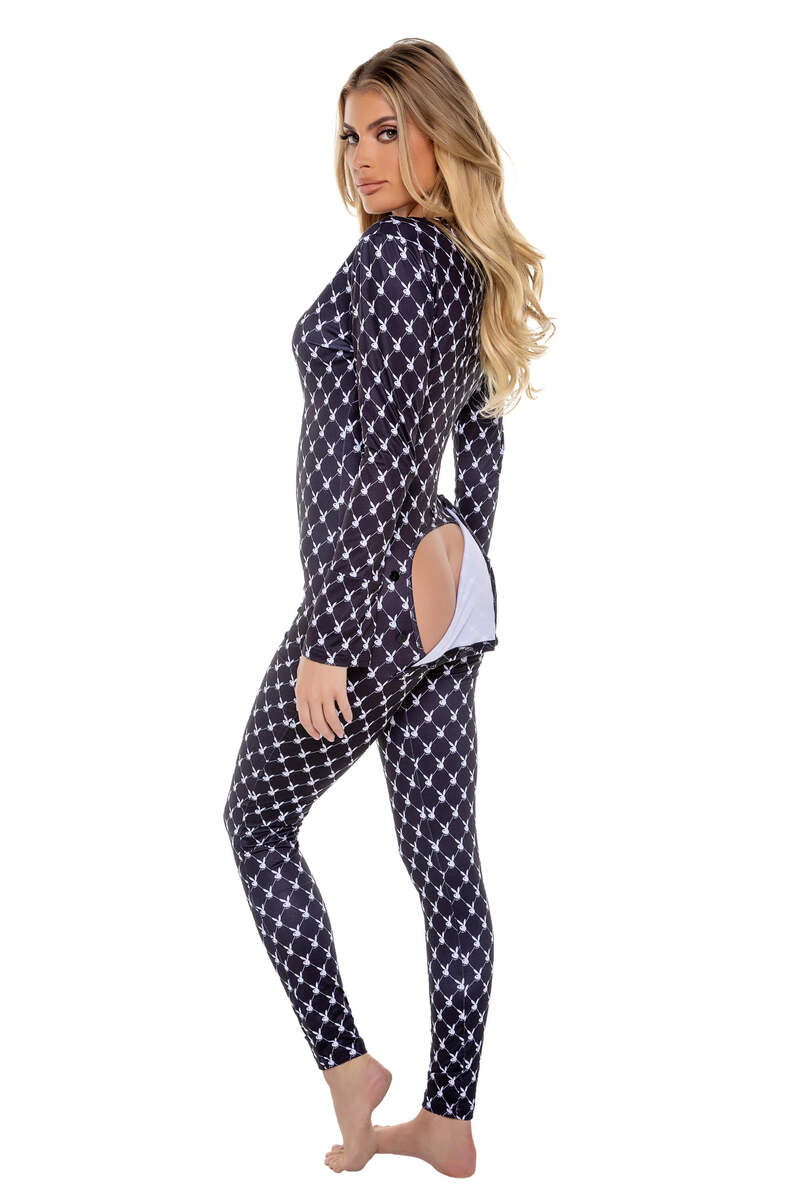 Playboy Bunny Cozy Lounge Union Suit Playboy Bunny Cozy Lounge Union Suit