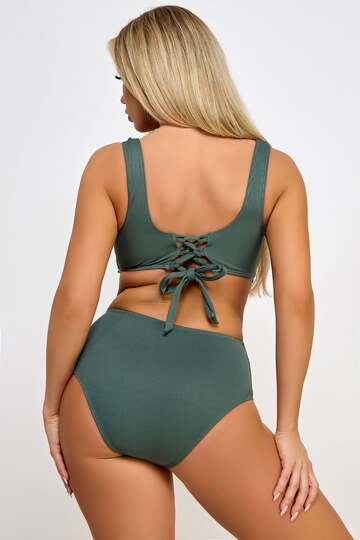 Olivia Bikini Swimsuit Set Green Back