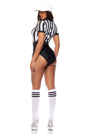 Time Out Referee Costume Black/White Back