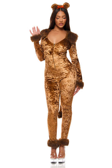 No Courage Storybook Costume Brown Front Posing