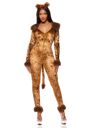 No Courage Storybook Costume Brown Front