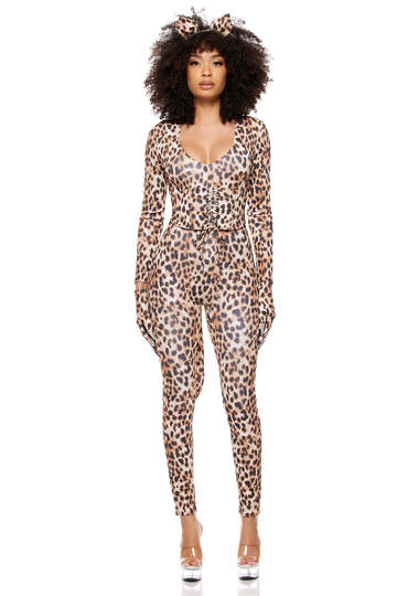 Pounce and Purr Leopard Costume Front Alternate