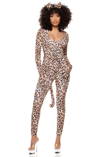 Pounce and Purr Leopard Costume Front