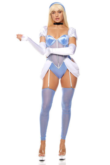 Glass Slipper Princess Costume Front Posing