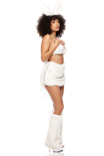 Snow Bunny Costume White Side