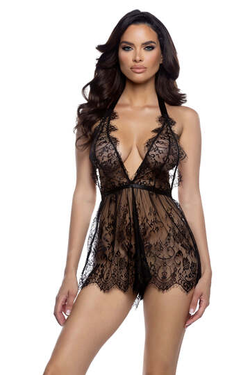 Midsummer Night Romper Black Front