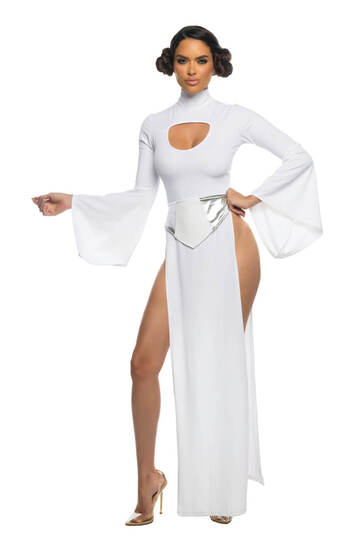 Far Off Galaxy Heroine Costume White Front