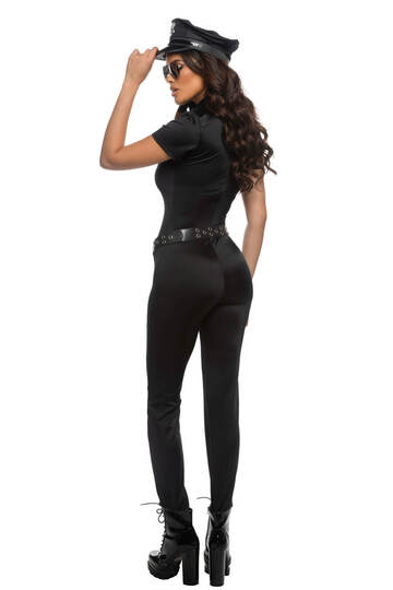 Precinct Babe Costume Black Back