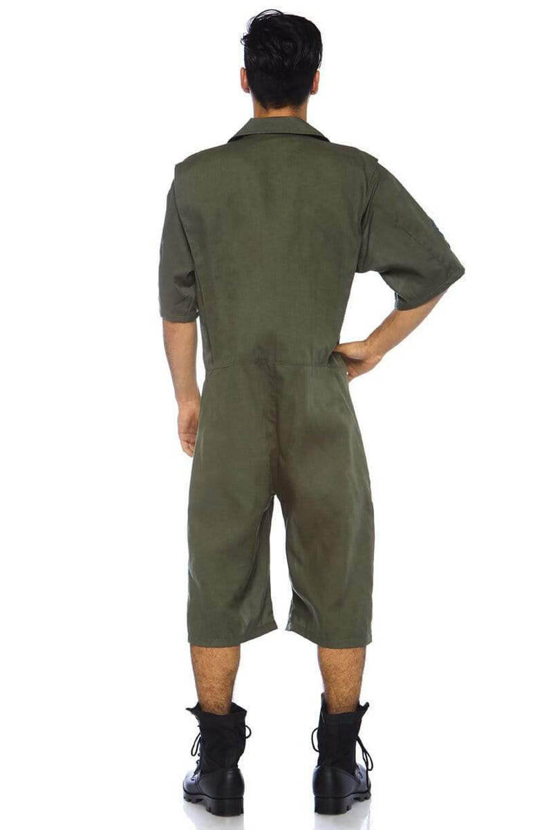 Top Gun Men's Short Flight Suit Costume