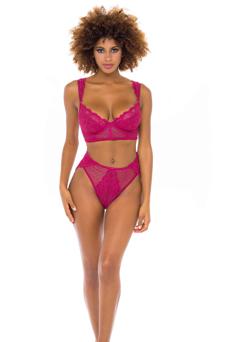 Harper Underwire Bra & High Waist Panty Set