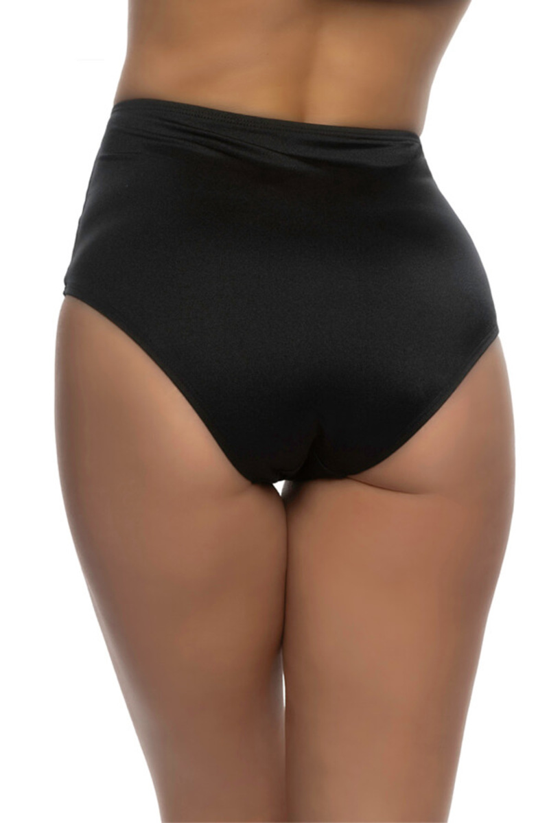 High Waist Booty Shorts Black Back