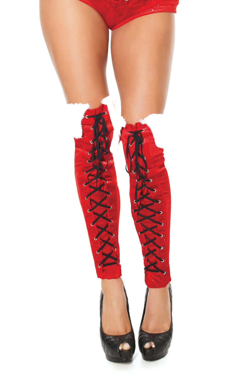 Holiday Faux Fur Boot Covers