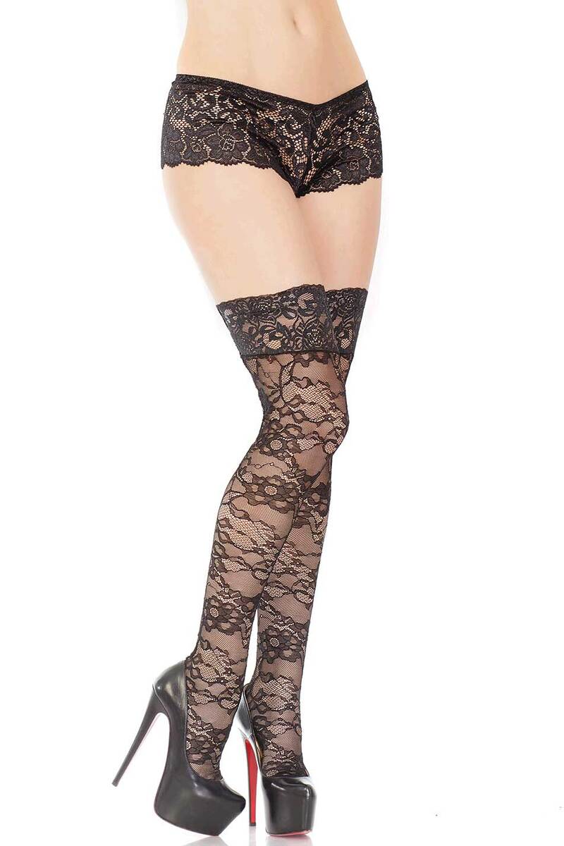 Stretch Lace Thigh High Stockings