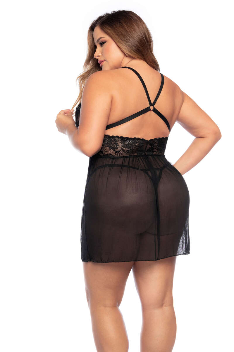 Plus Size Sheer Timelessness Babydoll