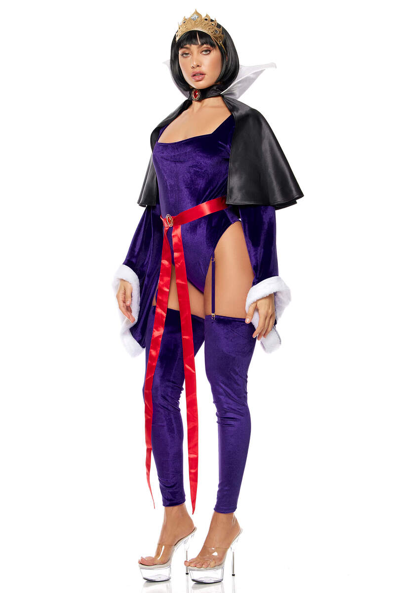 Fairest of All Storybook Evil Queen Costume Multicolor Side