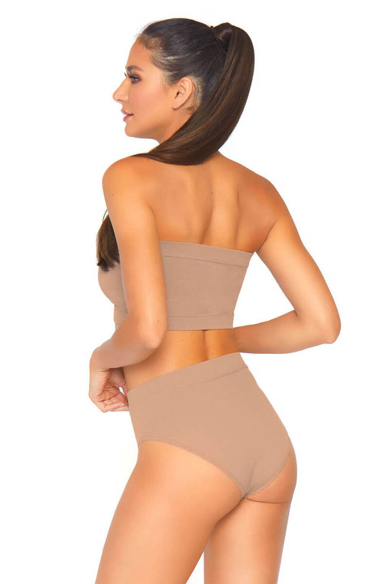 Seamless Bandeau And Briefs Set