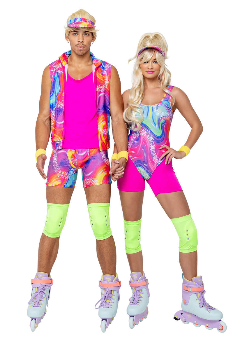 Men's Retro Rollerblade Stud Costume