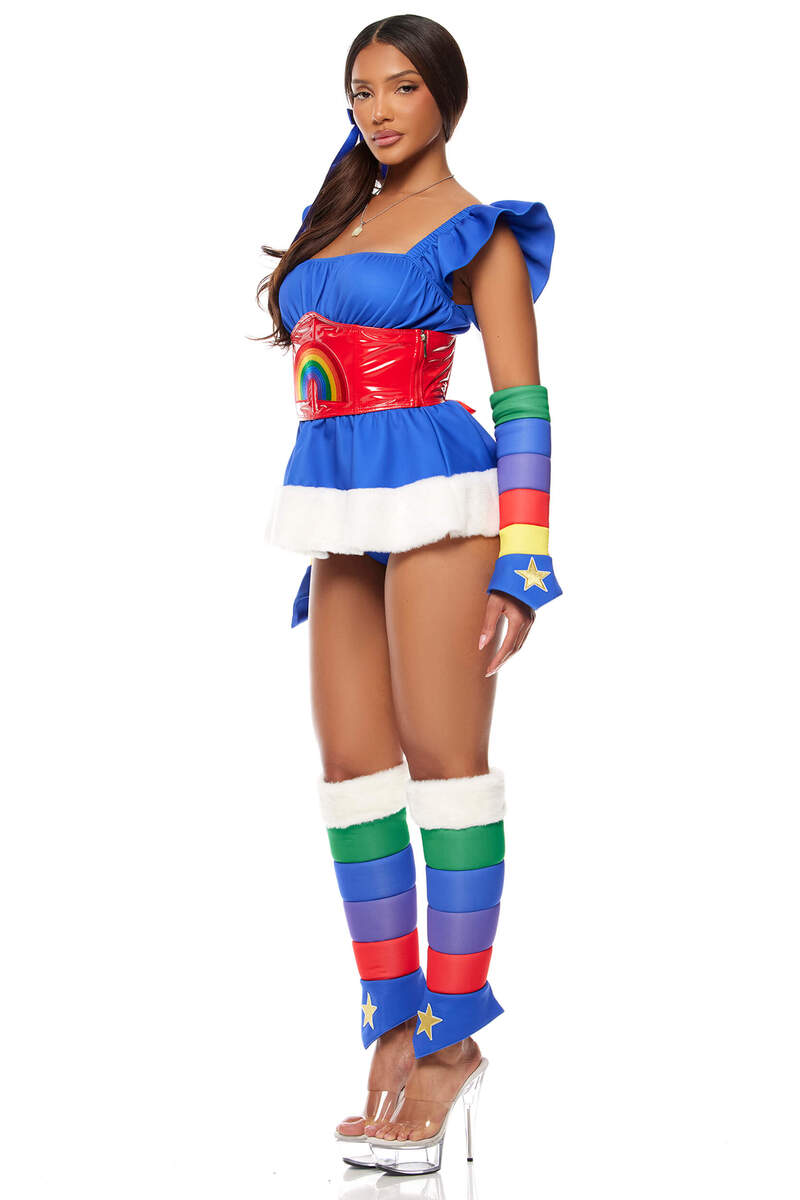 Follow The Rainbow Cartoon Character Costume Side